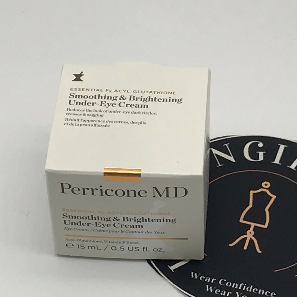 PERRICONE MD SMOOTHING & BRIGHTENING UNDER EYE-CREAM NIB 0.5 US FL OZ